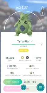 Tyranitar - Pokemon GO