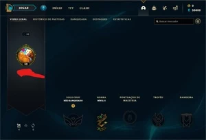 CONTA SMURF UNRANKED COM KATARINA RAINHA DE BATALHA - League of Legends LOL