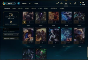 Conta Unranked com 47 Champs e 26 Skin + 1 Prestigio do Kayn - League of Legends LOL