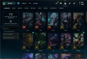 Conta Unranked com 47 Champs e 26 Skin + 1 Prestigio do Kayn - League of Legends LOL