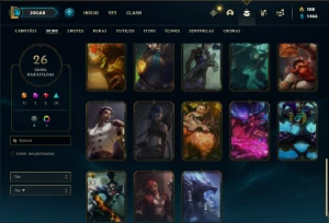 Conta Unranked com 47 Champs e 26 Skin + 1 Prestigio do Kayn - League of Legends LOL