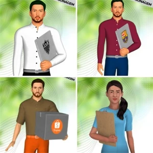 PACK DE AVATAR PARA VIDEO COM CHROMA KEY -SOMENTE 10 UNIDADE - Cursos e Treinamentos
