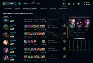 CONTA ÚNICA DE COLECIONADOR - League of Legends LOL