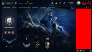 CONTA ÚNICA DE COLECIONADOR - League of Legends LOL
