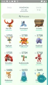 Conta Pokémon Go