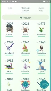 Conta Pokémon Go