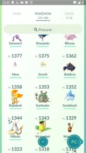 Conta Pokémon Go