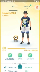 Conta Pokémon Go