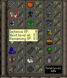 Conta skiller OSRS. - Runescape