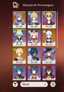 Vendo conta conta a biss da Ayaka e da shene - Genshin Impact