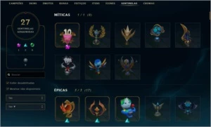 Conta de League of Legends (623 Skins) LOL