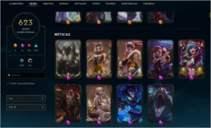 Conta de League of Legends (623 Skins) LOL
