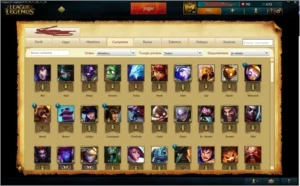 Vendo conta League of Legends Ouro 5 119 Campeões, 50 skins LOL