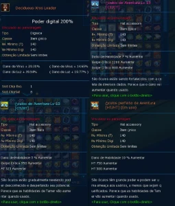 Conta EndGame LADMO - Server Omega com 2 U - Digimon Masters - Digimon Masters Online