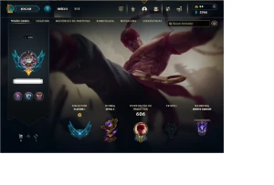 Conta Platina 1, Level 300 - Upada À Mão - League of Legends LOL