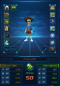 Conta LADMO server omegamon (Fang shin, luce e AOX) - Digimon Masters Online