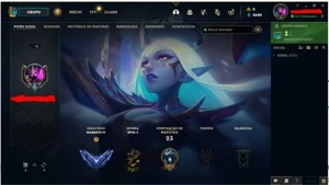 CONTA DIAMANTE 4 70% WINRATE MMR BUFFADO JOGANDO COM MESTRE - League of Legends LOL