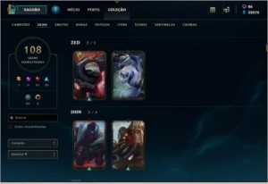 Conta League of Legends - Diamante 5 LOL