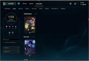 Conta League of Legends - Diamante 5 LOL
