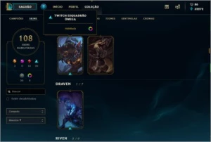 Conta League of Legends - Diamante 5 LOL