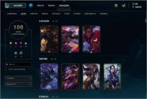 Conta League of Legends - Diamante 5 LOL