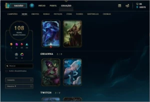 Conta League of Legends - Diamante 5 LOL