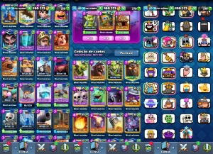 Cv13 Semi Full Th13 + Royale 26 Cartas Full Xp14 Troca Nick - Clash of Clans