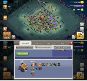 Cv13 Semi Full Th13 + Royale 26 Cartas Full Xp14 Troca Nick - Clash of Clans