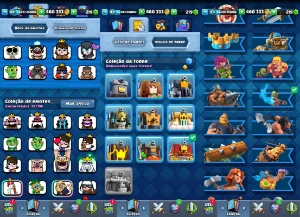 Cv13 Semi Full Th13 + Royale 26 Cartas Full Xp14 Troca Nick - Clash of Clans