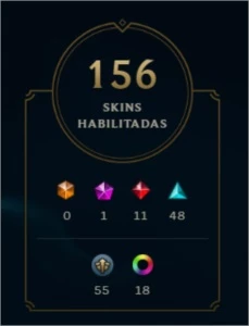 Conta prata 2 - 156 skins - quase todos os champions - League of Legends LOL