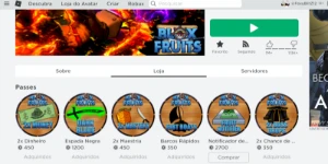 Vendo Conta De Roblox Com Pass Blox Fruits
