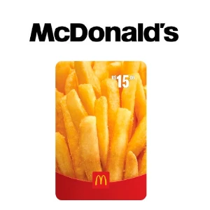 Recarga McDonald's R$ 15,00 - Gift Cards