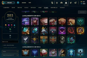 Conta nível 213 ✨ Skin Lux elementalista com borda+ - League of Legends LOL