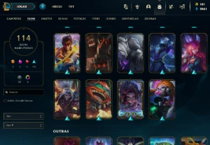 Conta nível 213 ✨ Skin Lux elementalista com borda+ - League of Legends LOL