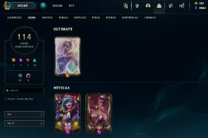 Conta nível 213 ✨ Skin Lux elementalista com borda+ - League of Legends LOL