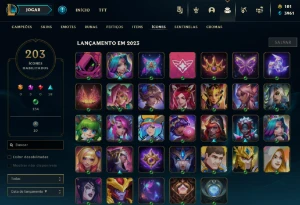 Conta nível 213 ✨ Skin Lux elementalista com borda+ - League of Legends LOL