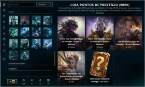 Conta Plat 4 - 162 Skins - League of Legends LOL