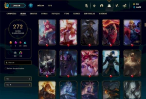 Esmeralda 3 com 125 Champs e 272 Skins + 700k de Vayne - League of Legends LOL