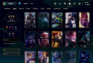 Esmeralda 3 com 125 Champs e 272 Skins + 700k de Vayne - League of Legends LOL