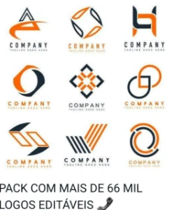 Pack Com Mais De 66 Mil Logos Editáveis - Outros