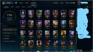Conta League of Legends Platina 3 com Skins Lendárias LOL