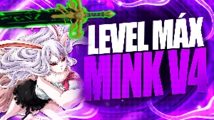 BLOX FRUITS > 🐰RAÇA V4 MINK + 👊GODHUMAN + LEVEL MÁXIMO