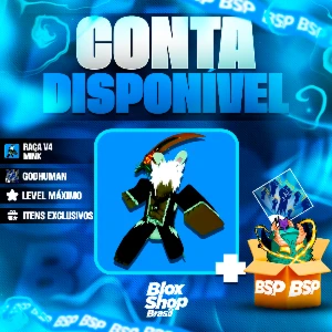 BLOX FRUITS > 🐰RAÇA V4 MINK + 👊GODHUMAN + LEVEL MÁXIMO - Roblox