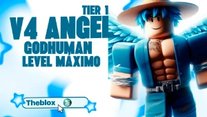 BLOX FRUITS > 👼V4 ANGEL TIER 1 + 👊GHM + ✨BRINDES🩵 - Roblox