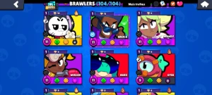 Conta brawl stars 66K, 104/104 BRAWLERS, 40+ HIPERCARGAS,40p