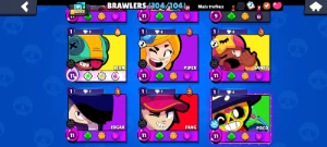 Conta brawl stars 66K, 104/104 BRAWLERS, 40+ HIPERCARGAS,40p