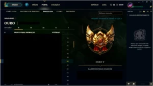 Conta De Lol Gold V - League of Legends