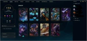 CONTA LOL - D4 - 124 SKINS - 323 LVL - League of Legends