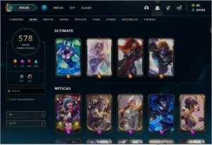 Vendo conta com varias skins - League of Legends LOL