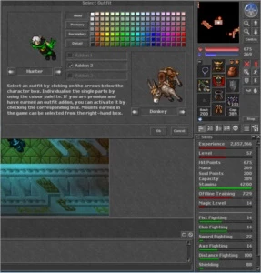 Conta Tibia-RP lvl 57 skills 98-88 e mais 9 char c/ h skills
